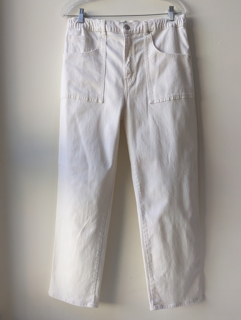 Hudson Remi Straight Leg Jeans Ecru Women's 32